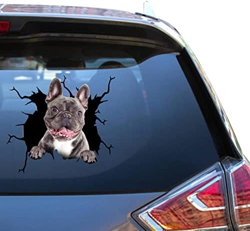 הדפס קמליה עמיד למים מדבקת בולדוג צרפתית צרפתית אמא מדבקות מכונית מדבקות חלון כלבים מדבקות כלבים מכוניות פגוש מדבקות