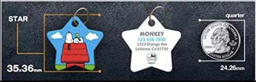 AW PAWS SNOOPY ו- WOODSTOCK COULAR DOG AND TAG ID ID