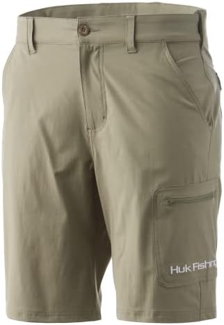 הרמה הבאה של HUK גברים 10.5 מכנסי דיג מהיר-ייבוש מהיר עם הגנת שמש 30+ SUN