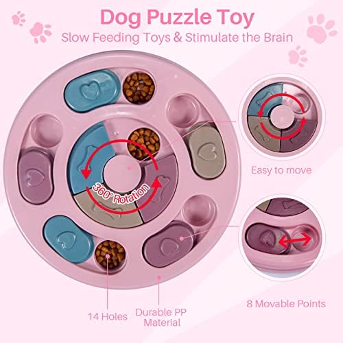 צעצועי פאזל לכלבים של Avoar, צעצועי העשרה לכלבים לכלבים חכמים קטנים ובינוניים גדולים, צעצועים לגירוי נפשית