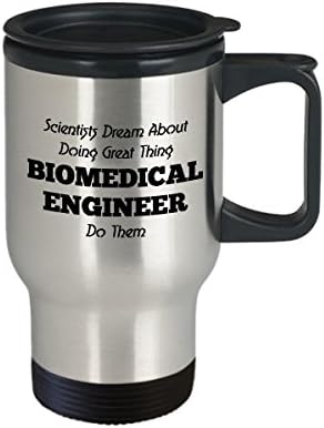 מהנדס ביו -רפואי ספל נסיעות קפה הכי טוב מצחיק רופא רפואי כוס תה כוס מושלם לגברים נשים מדעיות