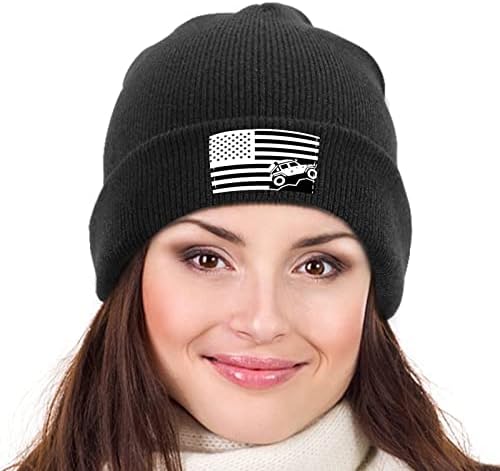דגל אמריקאי כובעים סרוגים כובעים כובעי גולגולת חמים רכים