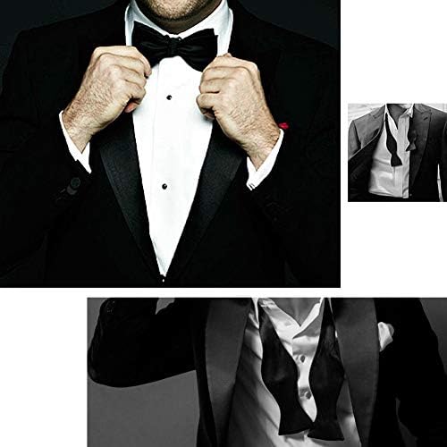 משי גברים של עניבת פרפר עצמי עניבת פרפר עניבת פרפר טוקסידו חתונה מוצק צבע פורמליות עניבות פרפר