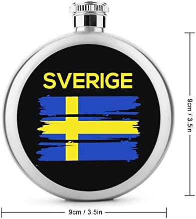 שוודיה שוודיה שוודי דגל ירך צלוחיות עבור משקאות נירוסטה יין בקבוק לשימוש חוזר בקבוק לגברים נשים
