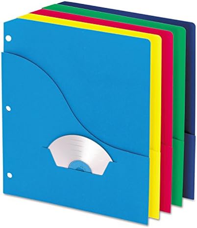 פנדפלקס 32900 כיס פרויקט תיקיות, 3 חורים, מכתב, חמישה צבעים, 10 / חבילה