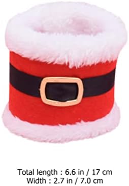 יארדווה 4 יחידות מפיות חג המולד טבעת פלאש סנטה קלאוס מפיות מחזיקי טבעות חג המולד אבזם מפית אבזם סרוויטה