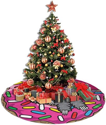 חצאית עץ חג המולד של Lveshop Sloth חצאית עץ חג המולד עגול יוקרה עגול מקורה חיצוני כפרי חג המולד עץ עץ קישוט