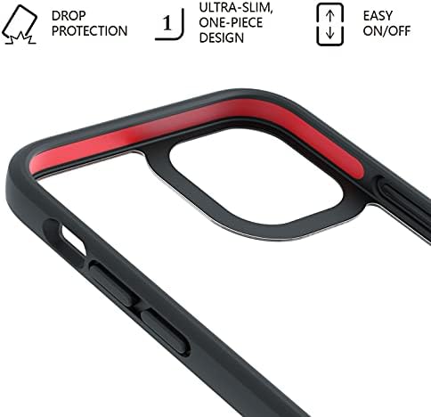 Beltron Clear Case עם קליפ חגורה לאייפון 12, iPhone 12 Pro, רז