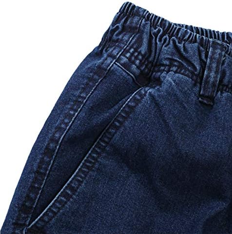 מכנסי ג'ינס אלסטיים אלסטיים של גברים מקומיים ג'ינס ישר מזדמנים