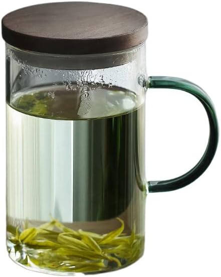 פאה לניקד משרד זכוכית כוס תה עם ידית כוס מים תה ירוק קיבולת גדולה 办公室 茶杯 茶杯 带 把 手 绿茶水杯 大 容量 容量 容量 容量 容量 容量