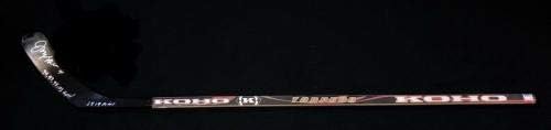ג'ו קוקור חתום וכתוב 4 כוסות 2519 פימות כנפיים אדומות ניו יורק ריינג'רס מקל JSA - מקלות NHL עם חתימה