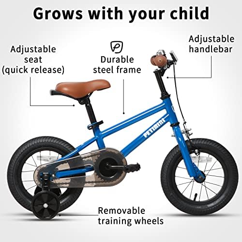 פטימיני 12 14 16 אינץ 'אופניים לילדים ל -5 6 7 8 בנות קטנות בנות בנות רטרו וינטג' BMX בסגנון אופניים