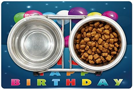 אמבסון 13 יום הולדת לחיות מחמד מחצלת עבור מזון ומים, שמחה הפתעה אירוע נוער חגיגת מסיבת עם בלונים