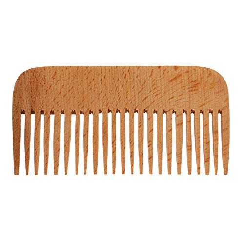 תספורת עץ לשיער ארוך - תספורת גדולה עשויה מעץ - מעץ טהור שיניים גדולות מסרק