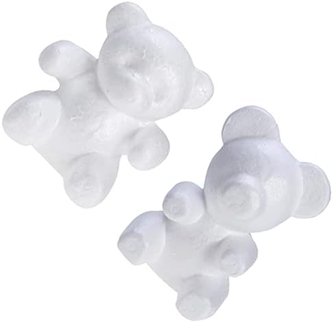 DIDISEAON 2 יחידות בועות דוב בועות מלאכות לידה לילדים סידור פרחוני בלוק פסלי DIY קישוטי תוצרת בית -דוגמנות בצורת