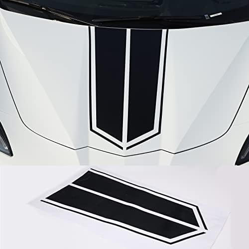 מדבקת מדבקות מכסה המנוע תואמת את Corvette C8 Stingray 2020 2021 2022, מכסה מכסה מדבקות מדבקות