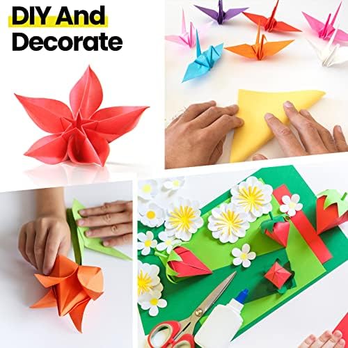3000 גיליונות אוריגמי נייר 6 אינץ כיכר צבעוני נייר כפול צדדי אוריגמי נייר לילדים אוריגמי ערכת עבור אומנויות
