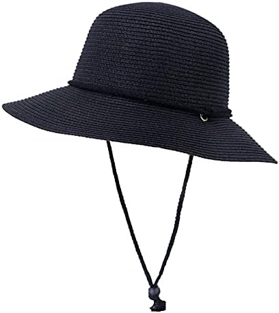 כובע דלי קרנן קרינה קיץ לנשים כובע שמש קש מזדמן כובע שוליים רחבים כובעי UV UPF הגנה