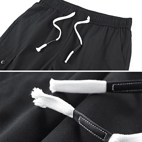 מכנסי מטען לנשים MSMSSE מכנסיים קצרים מטיילים קזים משקל קל משקל ספורט מכנסי ספורט בברך