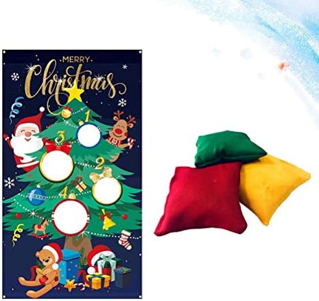 דגל חג המולד צורת הדפסת עץ הדפסת עץ תליון תפאורה לחג המולד משחקי תלייה זורקים ילדים משחקי מסיבות מתנה לחופשה