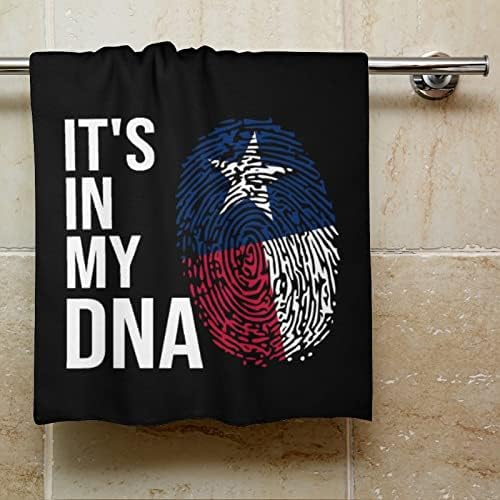 זה ב- DNA שלי מגבת כביסה של דגל טקסס 28.7 x13.8 מטליות פנים סיבי סופר -סין מגבות סופגות מאוד מגבות