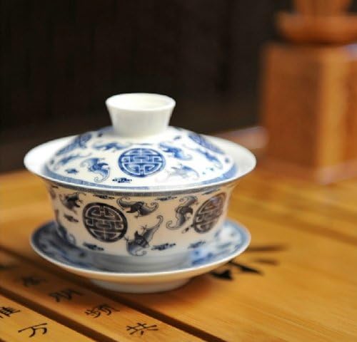 חרסינה סינית של מוישי גאיוואן דרקון פרחוני מסורת כוס תה סנקאי סט תה מתנה הטובה ביותר