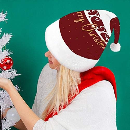 חג המולד סנטה כובע, החג שמח מזחלת חג המולד חג כובע למבוגרים, יוניסקס נוחות חג המולד כובעי לשנה חדשה חגיגי