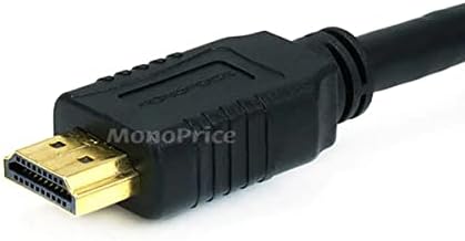 Monoprice HDMI כבל מהירות גבוהה - 3 רגל - שחור, 4K@60Hz, HDR, 18GBPS, YUV 4: 4: 4, 28AWG - SELECT SERIES