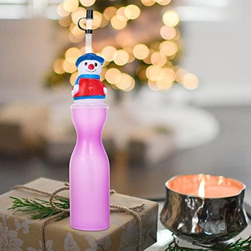 Doitool 4 PCS בקבוקי מים לחג המולד עם דפוסי עץ של SNATE SNAPE דפוסי עץ חג המולד כוס מים חמודים