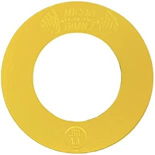 מיקרו גוויז בגודל האולימפי צהוב .50 קילוגרם צלחות משקל חלקיקות 2 חלקים -מעוצבים למשקולות אולימפיות, המשמשות