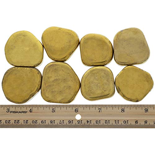 פנטזיה חומרים: 1 ליברות גדול זהב מגנטי המטיט מכובס אבנים-5-7 יחידות ממוצע-בתפזורת פריט מגנטים