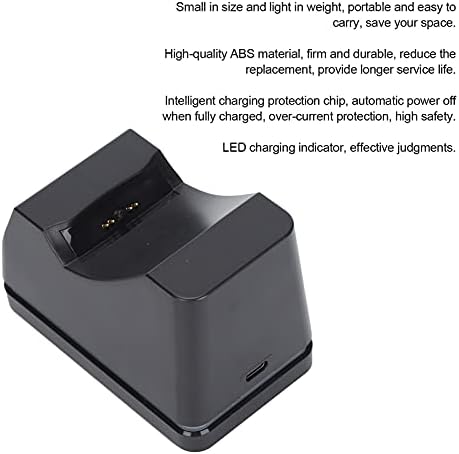 תחנת טעינה בבקר, מטען Gamepad בערוץ יחיד, טעינה עבור בקר PS5, עם תצוגת LED, שבב הגנה על מטען חכם, עבור PS5