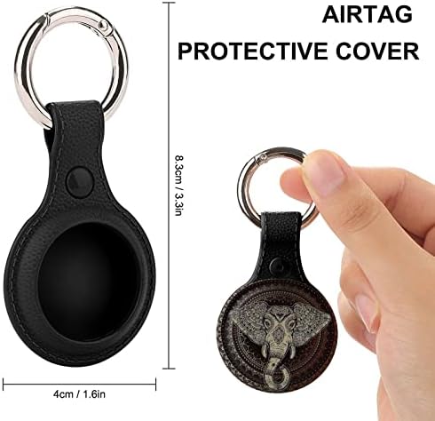 פטימה הודי פיל מגן מקרה עבור תגי אוויר עם מפתח טבעת תגי אוויר גשש כיסוי מחזיק אבזרים