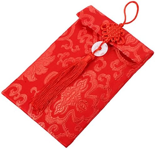 משי אדום מעטפות הונגבאו כרטיס מעטפות מתנה לעטוף שקיות מזל כסף כיסים לשנה חדשה יום הולדת חתונה חג המולד