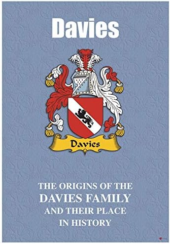 אני Luv Ltd דייויס דייויס חוברת היסטוריה של שם משפחה משפחתי עם עובדות היסטוריות קצרות