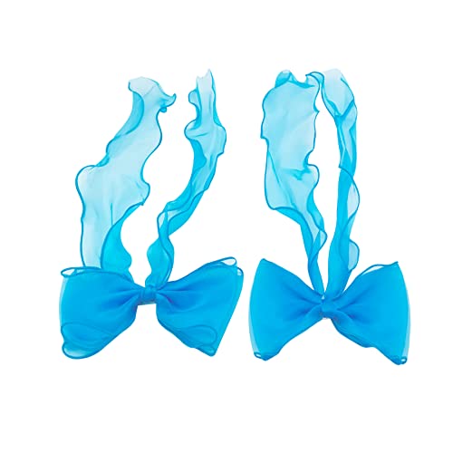 2 יחידות קשת צבעוני סרט שיער קליפים קלוע שיער סרט קוקו מחזיקי דקורטיבי שיער אביזרי עבור נשים ובנות טווס כחול