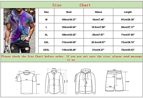 חייל UBST חולצות טריקו שרוול קצר לגברים, חולצות מודפסות גרפיות 3D גרפיות אביב קיץ צוואר צוואר קז'ן טופ חולצות