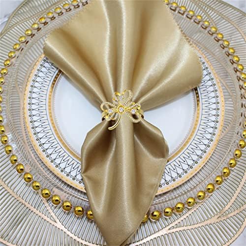מחזיקי המפיות של יום Ganfanren טבעת מפית ריינסטון לעיצוב שולחן מסיבות חתונה