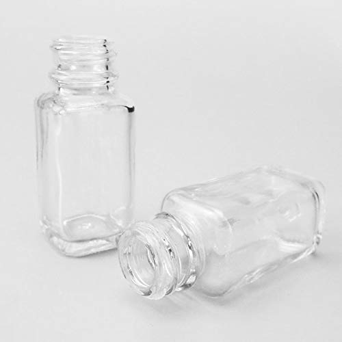 בקבוק מגיב ， בקבוק מגיב מדעי, מכסה בורג GL20, זכוכית ברורה ， גודל: 18 × 24 × 62 ממ כרך 15 מל