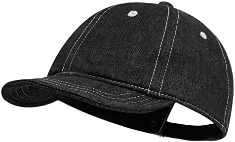 קרוגו ג ' ינס נהג משאית כובע קצר אפס מקום בייסבול כובע נמוך פרופיל אבא כובעי רך שטוח שולי כובע אופנה
