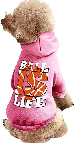 כדורסל הוא חיים בהתאמה אישית של כלבי חיות מחמד קפוצ'ונים רכים נעימים כלבים סוודרים מחמד נושמים עם כובע