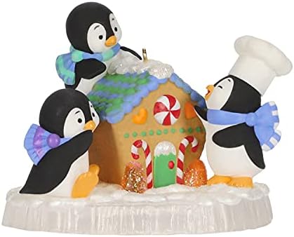 סימן היכר מזכרת חג המולד קישוט 2021, אפיית חברים פינגווינים