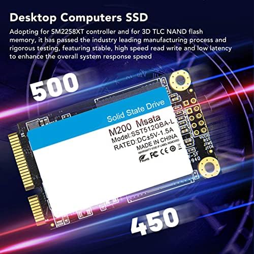 MSATA SSD, SATA 3.0 SSD 3D TLC NAND למחשבים שולחניים