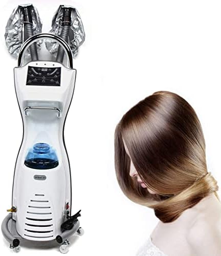 לימוויס מכונה צביעת שיער בודדת, 7 ב 1 קיטור שיער חשמלי מקצועי עם מכונת טיפול מעמד מתגלגל מכונה מאפשרת