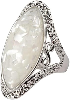 נשים מבטיחות טבעות וינטג 'טבעת תואמת לתכשיטי נשים מתנה מגולפת טבעת אירוסין בוהמית לנשים תכשיטים