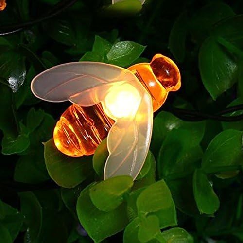 אורות מיתרים מרחוק של Dreamworth, 7.5ft 20 LED פיות מיתרים אורות סוללה אורות מיתרים מופעלים לגינה,
