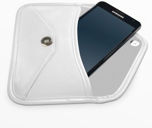 מארז Woxwave תואם ל- Oppo A73 - כיס שליח עור עלית, עיצוב מעטפת עור סינטטי עור עיצוב לאופו A73 - שנהב לבן