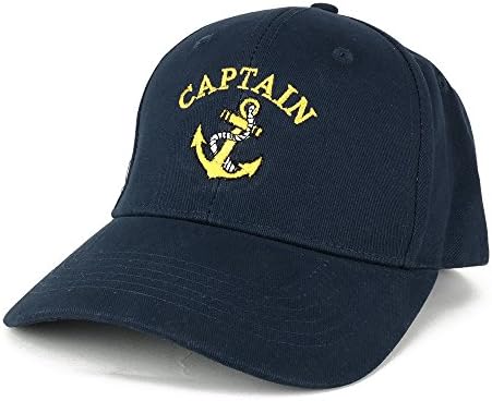 קפטן עוגן רקום דלוקס כותנה כובע
