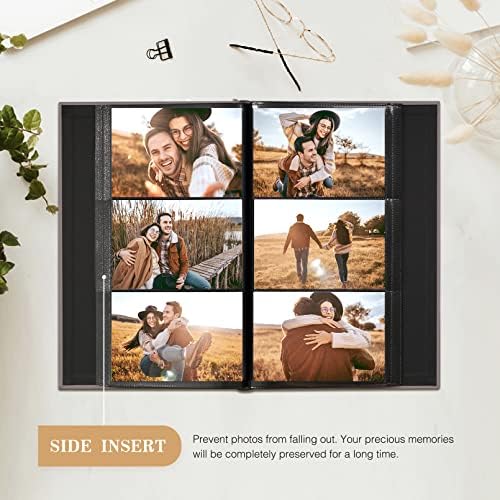 אלבום תמונות עבור 4 * 6 300 תמונות פשתן כיסוי תמונה ספר למשפחה יום נישואים תינוק