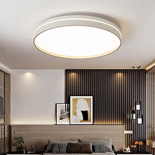 פקפן אורות תקרה LED אולטרה-דקים לחדר לחדר 3 צבעים גופי LED פנסי תקרה לתאורת סלון, מינימליזם